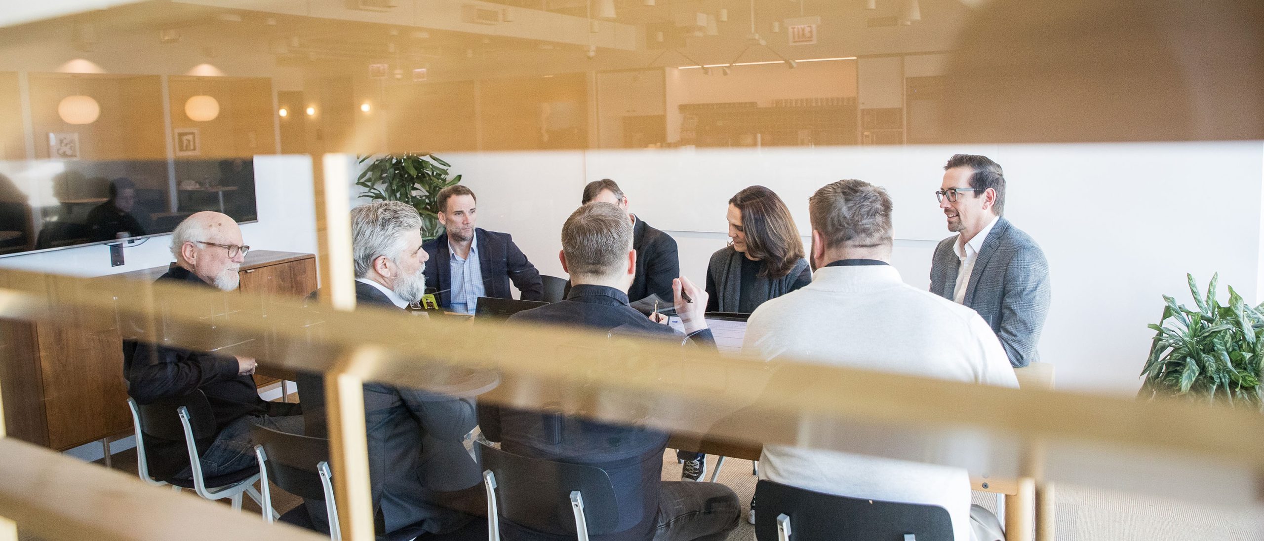 Team discussing in a meeting