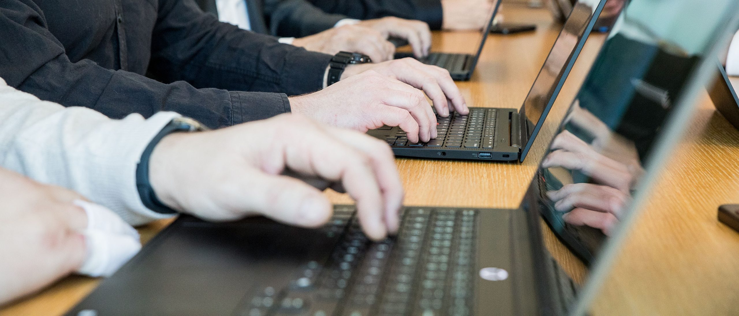 Typing on a computer