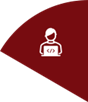 Icon: person working at a screen