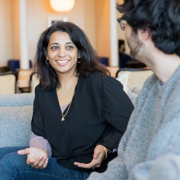 Moran Employee engaged in conversation with customer